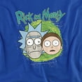 thumbnail image 2 of Rick and Morty Floating Heads Women's T Shirt, Royal, Small, 2 of 6