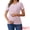 Pink Gray, variant on Women's Maternity Nursing Shirt Double Layer Pregnancy Clothes L Black