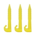 thumbnail image 3 of Plastic Tent Nail, Sand Stake Excellent Holding Power Serrated Design  For Garden Yellow, 3 of 8