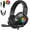 Black 4, variant on ONIKUMA K19 Gaming Headset, Stereo Bass Surround Noise Cancelling LED Rgb 3.5mm Headphone for PS4 PS3 Xbox One Nintendo Switch PC Mac, Designed Technically for Gamer