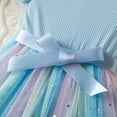 thumbnail image 5 of IDOPIP Toddlers Girls Tutu Dress Ruffle Sleeve Sequins Tulle Dress Party Birthday Princess Dresses 1-5Years, 5 of 9