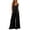 Black, variant on Women's Backless Summer Beach Casual Jumpsuit,V Neck Spaghetti Strap Wide Leg Jumpsuit with Pockets,Blue Women's S-XXXL