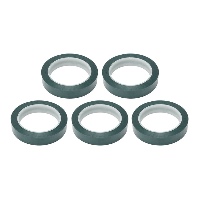 5PCS Cinta adhesiva de película de poliéster Cintas resistentes al calor ignífugas para dispositivos eléctricos Verde