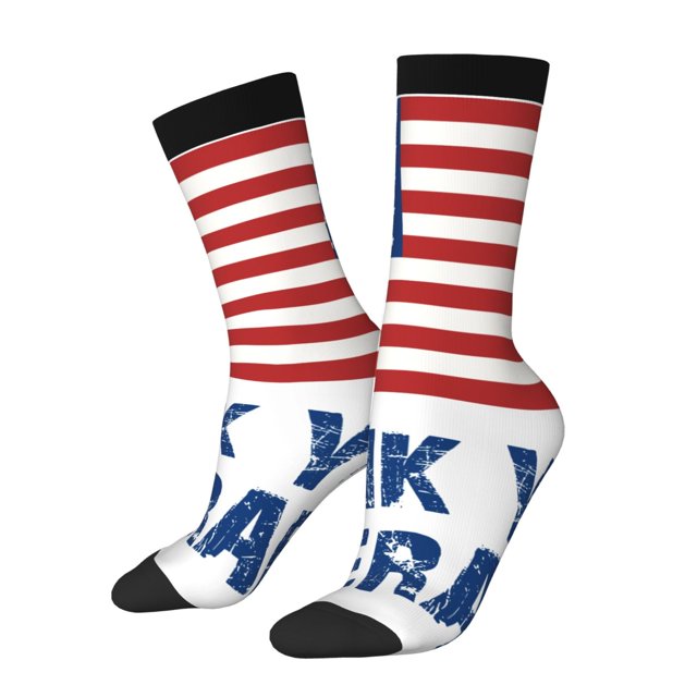 Balery Thank You Veterans Calcetas Largas con Estampado para Hombre y Mujer – Suaves y Transpirables, Talla Única (US 5-11)