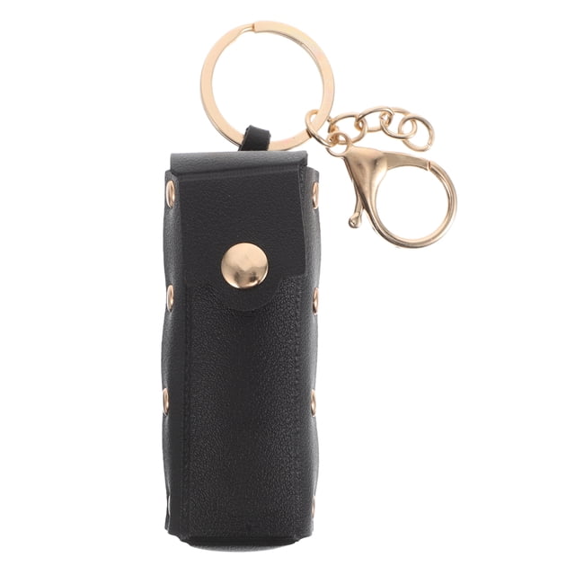 GOOHOCHY Estuche pequeño para lápiz labial, llavero, organizador de viaje para lápiz labial.