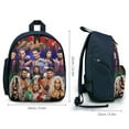 thumbnail image 2 of WWE Backpack, Lightweight Casual Daypack, Durable Backpack for Daily Use Work Travel, 12.6x9.4x5.9 Inch, 2 of 6