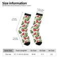 thumbnail image 2 of Fotbe Watermelons Calcetas Largas con Estampado para Hombre y Mujer – Calcetas de Compresión Transpirables y Elásticas, Viajar y Uso Diario Talla 5-11, 2 of 6