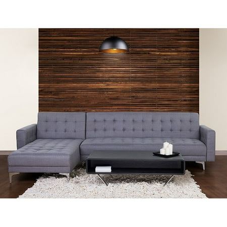 Beliani Aberdeen Corner Sleeper Sofa This On Opens A Dialog That Displays Additional Images For Product With The Option To Zoom In Or Out