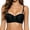 Black, variant on Stamzod Lace Bralettes for Women Push Up Glossy Lace Bra No Underwire Supportive Wireless Bras