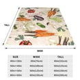 thumbnail image 3 of Fotbe Cute Vegetables Manta de Franela Acolchonada con Estampado, Súper Suave y Esponjosa, Extra Grande para Sofá, Cama, Uso Todo el Año-50"x40", 3 of 7