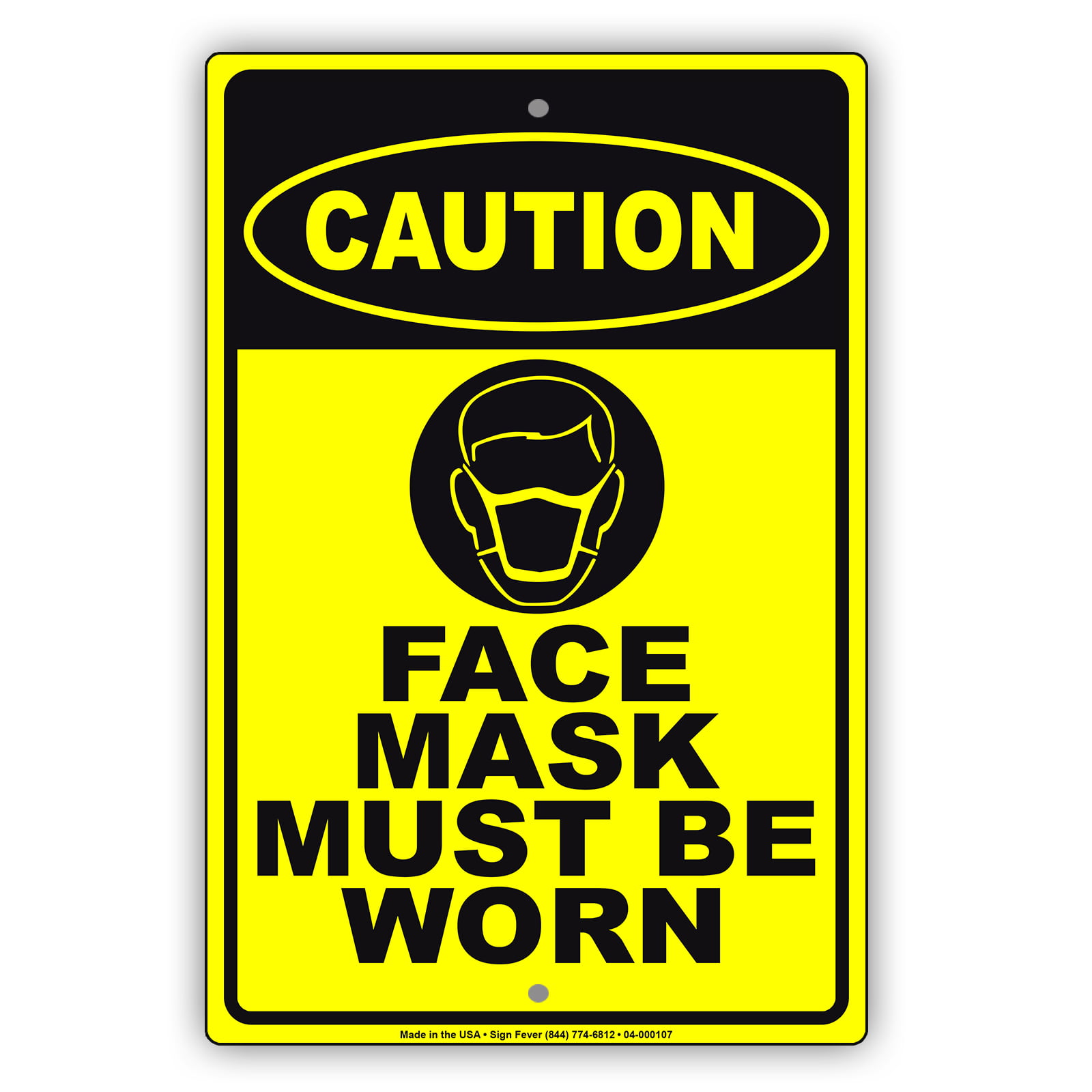 PVC Weatherproof Caution and Notice Novelty Sign Size 8"x12" Funny Humor Signs 