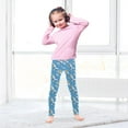 thumbnail image 5 of joogoo Girls' Leggings Astronaut Space Cartoon Yoga Pants 7-8T, 5 of 8