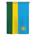 thumbnail image 2 of Breeze Decor 08292 Rwanda 2-Sided Vertical Impression House Flag - 28 x 40 in., 2 of 2