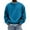 W8-Blue, variant on Nokdvo Crewneck Sweatshirts for Men Long Sleeve Solid Color Sweater Crewneck New X Decoration Pullover Sweatshirt Warm Basic Fashion Causal Lightweight Pullover Tops,Turquoise L
