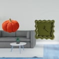 thumbnail image 2 of Reloj De Pared Cuadrado Con Forma De Calabaza De Halloween, Cojín Decorativo De Felpa Para Sofá, Silencioso Y Preciso, Para Cama, Dormitorio, Baño, Granja, Aula, Cocina Y Estudio., 2 of 8