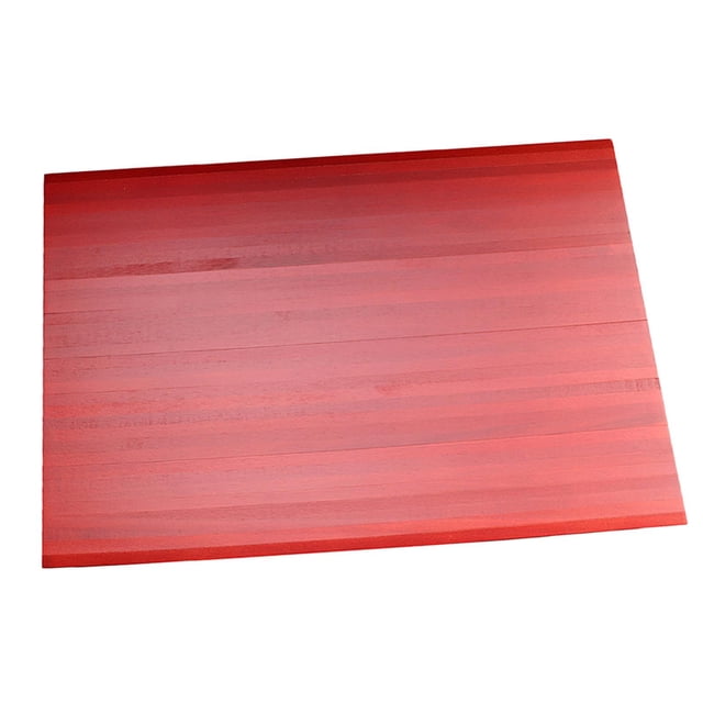Simulación de suelo de madera para 1:12, suelo de de madera elegante Simple, miniaturas rojas para sala de estar, accesorios de CUTICAT Mini pegatina casa de muñecas