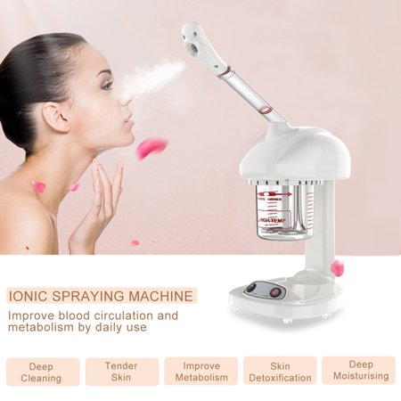 Beauty Spa Skin Sonew Advanced Ionic Spraying Machine Facial Steamer Salon Spa Ozone Steaming Deep Cleansing Anti-Aging Whiten Tender Skin Skin Care Machine for Home, Spa, Beauty Salon Use ()