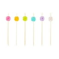 thumbnail image 2 of Assorted Bamboo Acrylic Flower Skewer - 4" x 1/2" - 1000 count box, 2 of 3