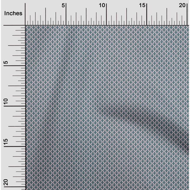 oneOone Viscose Jersey Fabric Square & Check Geometric Print Fabric by Yard 60 Inch Wide