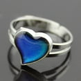 thumbnail image 6 of Naierhg Unisex Fashion Heart Shape Color Changeable Mood Jewelry Lovers Couple Ring A, 6 of 7