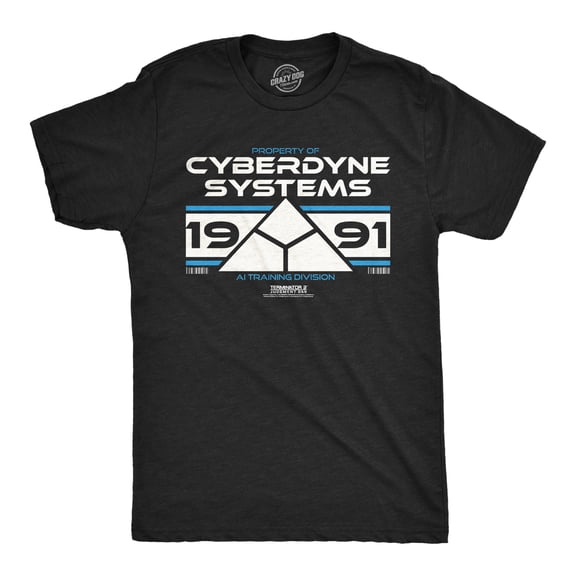 Mens Funny T Shirts Property Of Cyberdyne Systems 1991 Awesome Terminator 2 Movie Tee For Men Graphic Tees