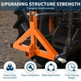 thumbnail image 4 of 3-in-1 Quick Hitch for Cat 1 Tractors - Heavy Duty 3-Point Hitch with 2" Receiver & Drawbar, 4 of 9