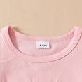 thumbnail image 6 of CAUYDY Toddler Girls Summer Clothes 3T 4T 5T Baby Girls 2Pcs Outfits Letter Print Short Sleeve Shirt Top and Shorts Set kids Casual Elastic Shorts Set (Sizes 6-12 Months,F02-Pink), 6 of 9