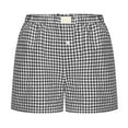 thumbnail image 4 of WILLBEST Pantalones Casuales para Mujer, Bonitos Pantalones Cortos de Pijama con Estampado de Cuadros Suaves y Botones Delanteros, Ropa de Dormir para Mujer: Ropa de Dormir Cómoda y Elegante. Chica, 4 of 4