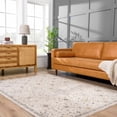 thumbnail image 2 of Hauteloom Annie Living Room, Bedroom Area Rug - Traditional - Off White, Taupe, Dusty Sage - 7'10" Round, 2 of 18