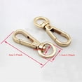 thumbnail image 4 of 5pcs Metal Bags Strap Buckles Swivel Lobster Clasp Collar Carabiner Snap Hook DIY KeyChain Bag Part Accessories 1/1.3/1.6/2cm, 4 of 10