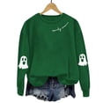 thumbnail image 7 of NMMUED Halloween Sweatshirts, Y2k Tops for Women, Halloween Tees for Women, Fall Clothes, Halloween Skeleton Sweatshirt, Womens Long Sleeve Tops, Light Green M, 7 of 7