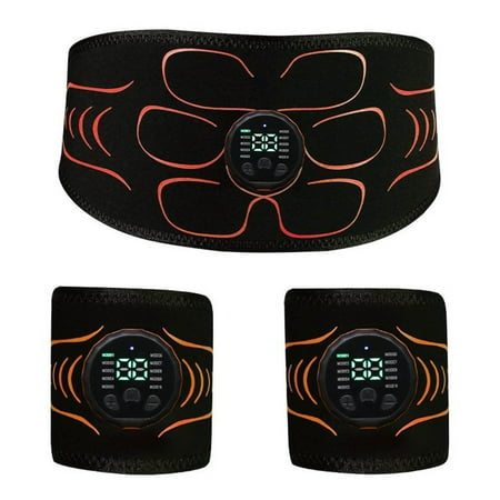 Electronic Muscle Stimulator, Abs Stimulator Muscle Machine for Abdomen/Arms,USB Rechargeable for Fitness Strength Training Workout Equipment Men and Women