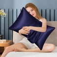 thumbnail image 5 of Tkrady 2pc Silk Pillowcases Bedclothes Single Student Dormitory Household Pillowcases, 5 of 6