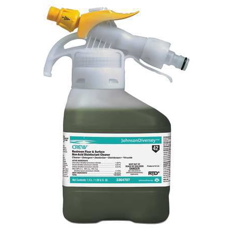 DIVERSEY 3364707 Bathroom Cleaner,Spray Bottle,Green