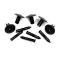 thumbnail image 1 of Unique Bargains 5pcs 5mm Hole Dia Plastic Car Door Trim Fender Rivets Retainer Clips Black, 1 of 2