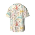 thumbnail image 2 of Haiem Fall Rabbit Men's Casual Shirts Short Sleeve Button Down Shirts Fashion Textured Summer Beach Shirt-XX-Large, 2 of 7
