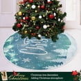 thumbnail image 6 of FMSHPON Merry Christmas Xmas Christmas Tree Skirt Stand Mat for Holiday Party Decoration Indoor Outdoor 48 inches, 6 of 6