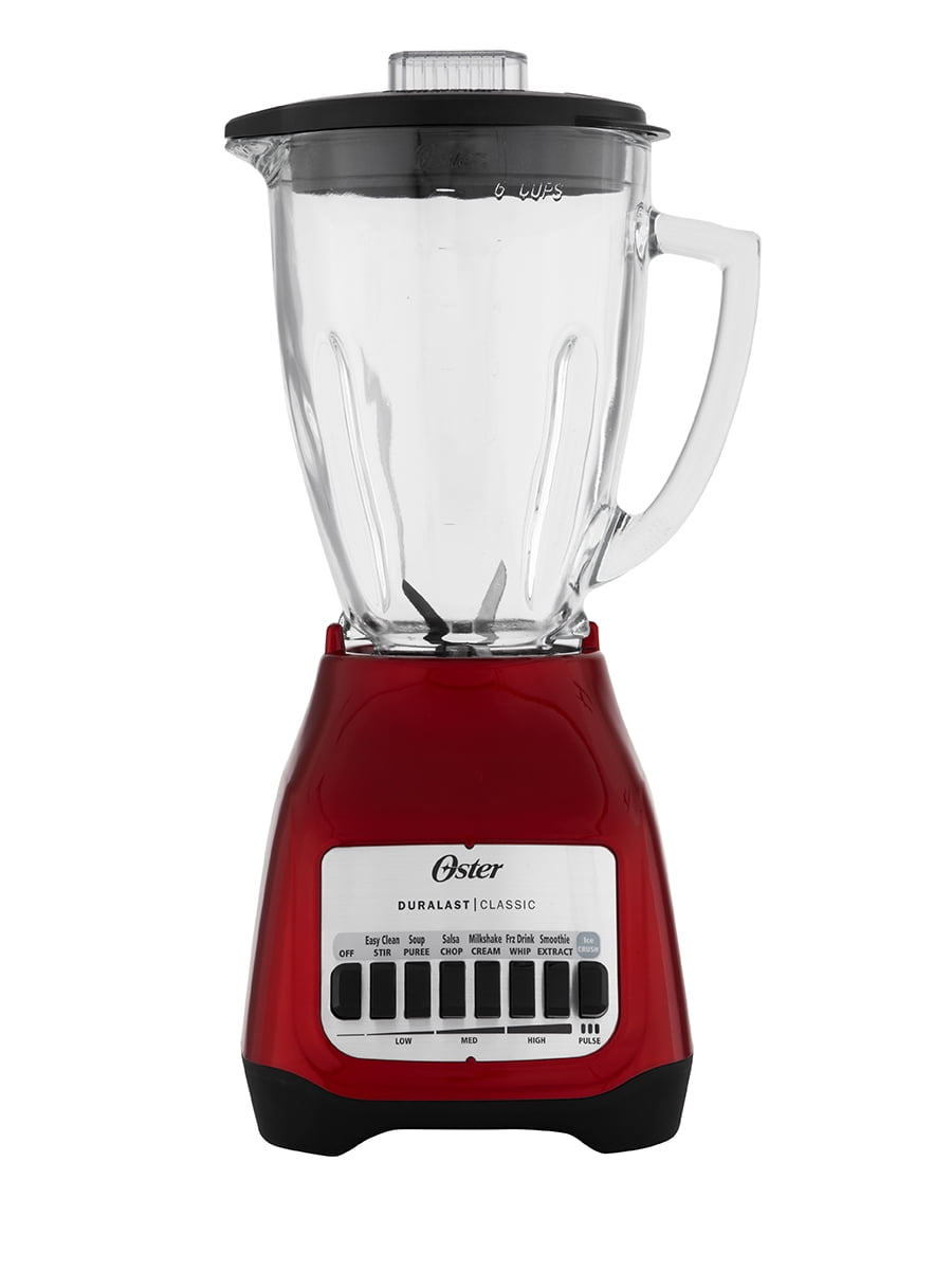 Oster Classic Series Red Metallic Blender Plus Food Chopper