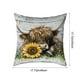 thumbnail image 3 of Herunwer Highland Cow Throw Pillow Covers Decorative Throw Pillows Cow Decor for Bedroom Decor Highland Cow Bedding Soft Flannel Fluffy Couch Pillow Covers, 3 of 6