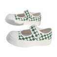 thumbnail image 3 of Zapatos de Lona 3,5 CM Suela Gruesa Punta Redonda Suave Cómoda Textura Inferior de Goma Correa en el Tobillo Zapatos de Verano para Mujer Verde 37, 3 of 8