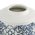 thumbnail image 5 of DecMode 11", 9"H White Ceramic Decorative Jars with Spanish Tile Patterns, 2-Pieces, 5 of 8