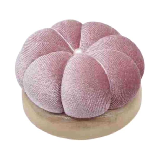 Alfiletero Portaalfileres Base de madera Herramienta artesanal Alfiletero Compacto Ligero Rosa