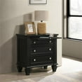 thumbnail image 3 of Sandy Beach 3-drawer Nightstand Black, 3 of 13