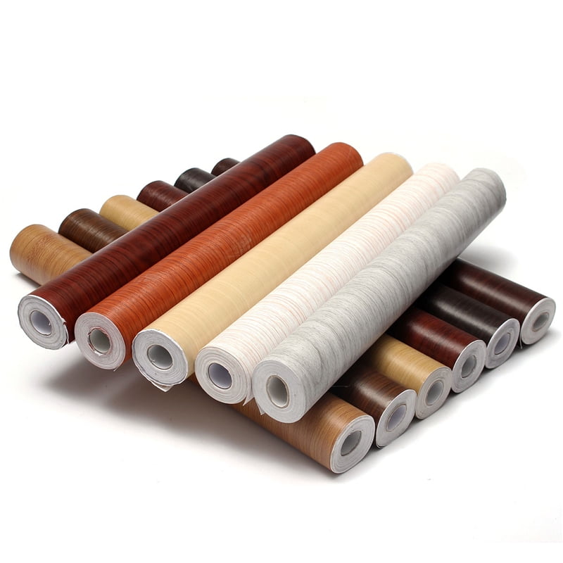 PVC Wood Grain Wallpaper Self Adhesive Waterproof Wood