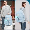 thumbnail image 2 of Mochila para portátil Hidds School College de 15,6 pulgadas para niñas, color azul, 2 of 6