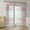 thumbnail image 4 of Kripyery 1 Sheet Window Gauze Transparent Durable Polyester Elegant Floral Printing Window Tulle Curtain Home Decoration, 4 of 8