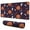 Halloween Elements Pattern, variant on Long Mouse Pads for Desk,Halloween Festive Text Pattern Desk Mats on Top Of Desks, Desk Mouse Pad Extra Large with 3mm Non-Slip Base and Stitched Edge for Gaming,Office,Work,Home 47.3"x23.6"