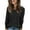 Black, variant on FNFHFY Tunic Sweaters for Women Side Split Long Sleeve Shirts Solid Knit Fall Outifts Casual Pullover Jumper
