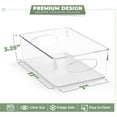 thumbnail image 3 of Sorbus Large Clear Plastic Storage Bins for Shelves, Clothes, with Handle - Clear Storage Bins, Drawer, Shelf, Closet, Pantry, Fridge, Freezer Organizer Bins, Closet Organizers and Storage (10 pack), 3 of 7
