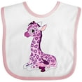 thumbnail image 3 of Inktastic Girl Giraffe Boys or Girls Baby Bib, 3 of 4